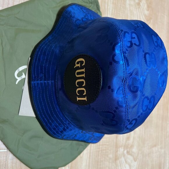 Gucci Off The Grid Bucket Hat Blue - Picture 1 of 11